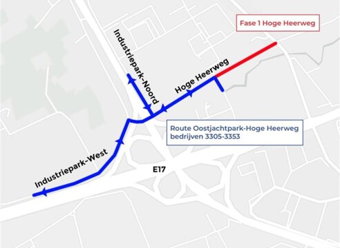 Sint-Niklaas: wegenwerken Hoge Heerweg en invloed op het Oostjachtpark